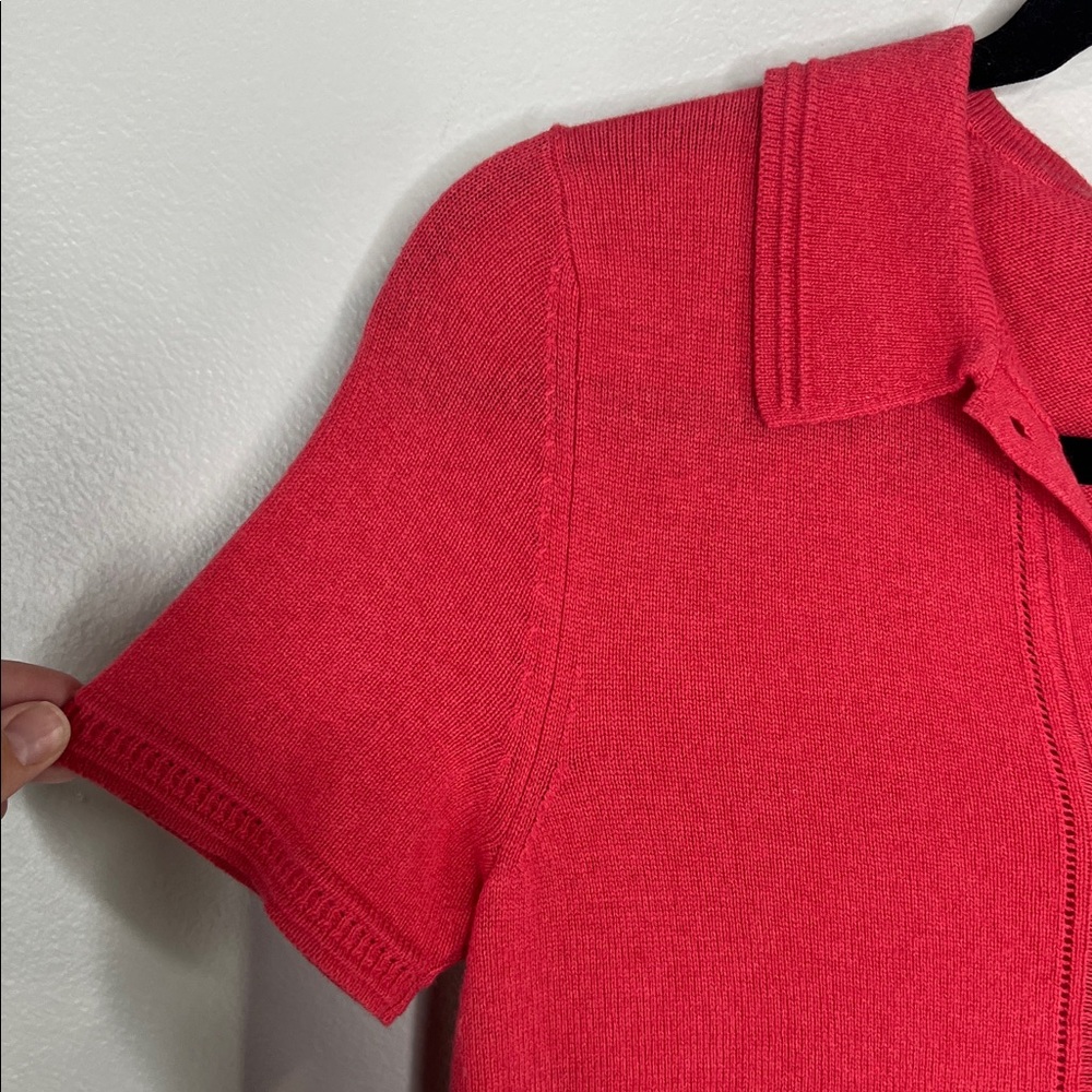 Banana Republic Filpucci Italian Yarn Wool Blend  Polo Style Sweater Top size XS - Picture 6 of 10